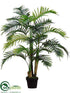 Silk Plants Direct Hearts Palm Tree - Green - Pack of 4