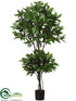 Silk Plants Direct Shikiba Topiary Double Ball - Green - Pack of 2
