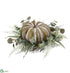 Silk Plants Direct Pumpkin, Eucalyptus, Fern Centerpiece - Green - Pack of 2