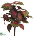 Silk Plants Direct Begonia Bush - Green Pink - Pack of 6