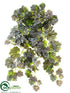 Silk Plants Direct Geranium Leaf Bush - Green Black - Pack of 12