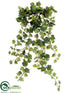 Silk Plants Direct Mini Grape Leaf Hanging Bush - Green - Pack of 12