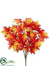 Silk Plants Direct Maple Bush - Orange Flame - Pack of 12