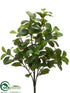 Silk Plants Direct Ficus Bush - Green Two Tone - Pack of 6