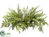 Silk Plants Direct Fern Centerpiece - Green - Pack of 2
