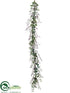 Silk Plants Direct Eucalyptus, Berry Garland - Green Lavender - Pack of 4