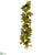 Maple, Pine Cone Garland - Green Burgundy - Pack of 4