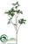 Dogwood Leaf Spray - Green Gray - Pack of 12