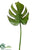 Split Philodendron Leaf Spray - Green Burgundy - Pack of 12