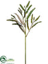 Silk Plants Direct Sawtooth Spray - Green Tan - Pack of 12