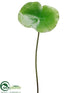 Silk Plants Direct Water Lily Pad Spray - Green - Pack of 12
