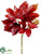 Glittered Maple, Grape Leaf Spray - Burgundy - Pack of 48