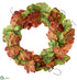 Silk Plants Direct Fig Wreath - Green Brown - Pack of 2