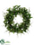 Wandering Jew/Lace Fern Wreath - Green Two Tone - Pack of 4