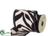 Silk Plants Direct Zebra Ribbon - Black Ivory - Pack of 4
