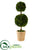 Silk Plants Direct  Preserved Boxwood Double Ball Topiary Tree - Pack of 1