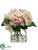 Hydrangea, Rose - Fuchsia Pink - Pack of 1