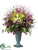 Delphinium, Rose, Dahlia, Blossom - Eggplant Green - Pack of 1