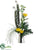 Needle Protea, Fern, Grass - Yellow Green - Pack of 1