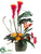 Bromeliad, Protea, Anthurium, Fern - Flame Gold - Pack of 1