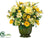 Dahlia, Hydrangea, Ranunculus - Yellow Green - Pack of 1