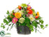 Silk Plants Direct Tulip, Daisy, Allium, Mum - Talisman Fuchsia - Pack of 1