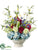 Hydrangea, Zinnia, Lilac, Cornflower - Blue Burgundy - Pack of 1