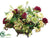 Ranunculus, Rose, Mum, Berry - Plum Green - Pack of 1
