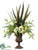 Phalaenopsis Orchid, Feather, Protea - Green Brown - Pack of 1