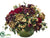Hydrangea, Rose, Waxflower - Burgundy Yellow - Pack of 1