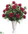 Rose, Fern, Eucalyptus - Red - Pack of 1