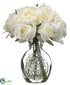 Silk Plants Direct Rose - Cream White - Pack of 2