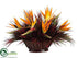 Silk Plants Direct Bird of Paradise, Grass - Orange Burgundy - Pack of 1