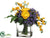 Ranunculus, Blossom, Freesia - Yellow Purple - Pack of 1