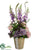 Delphinium, Hydrangea, Rose - Lavender Pink - Pack of 1