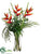 Heliconia, Eucalyptus Berry - Red Green - Pack of 1