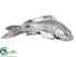 Silk Plants Direct Ceramic Fish - Silver - Pack of 3