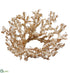 Silk Plants Direct Iced, Glittered Plastic Twig Candle Ring - Gold - Pack of 4