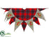 Silk Plants Direct Cardinal Plaid Tree Skirt - Red - Pack of 2