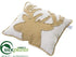 Silk Plants Direct Reindeer Pillow - Beige - Pack of 3