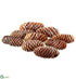 Silk Plants Direct Pine Cone Assortment - Whitewashed - Pack of 12