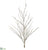 Snowed Plastic Birch Tree Branch - Brown Ice - Pack of 12