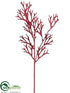 Silk Plants Direct Fern Spray - Red Glittered - Pack of 24