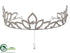 Silk Plants Direct Rhinestone Crown - Silver - Pack of 12