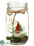 Silk Plants Direct Gnome - Clear Green - Pack of 8