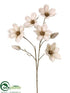 Silk Plants Direct Magnolia Spray - Beige - Pack of 12
