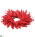 Silk Plants Direct Berry Candle Ring - Red - Pack of 12