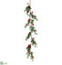 Silk Plants Direct Berry Garland - Red Green - Pack of 6