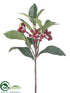 Silk Plants Direct Berry Spray - Red - Pack of 24