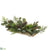 Berry, Pine Cone, Pine Centerpiece on Wood Pedestal - Green Brown - Pack of 2